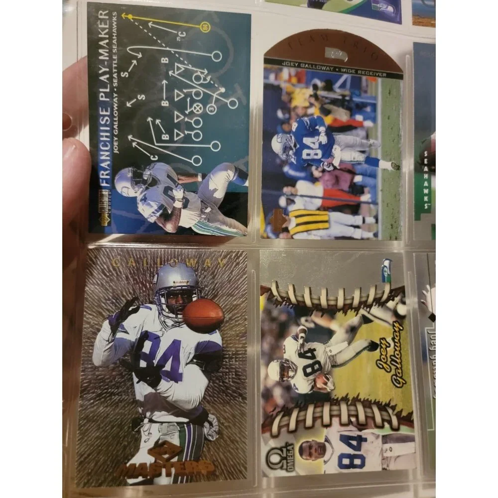 9 NFL Football Trading Cards Joey Galloway Seattle Seahawks Upper Deck